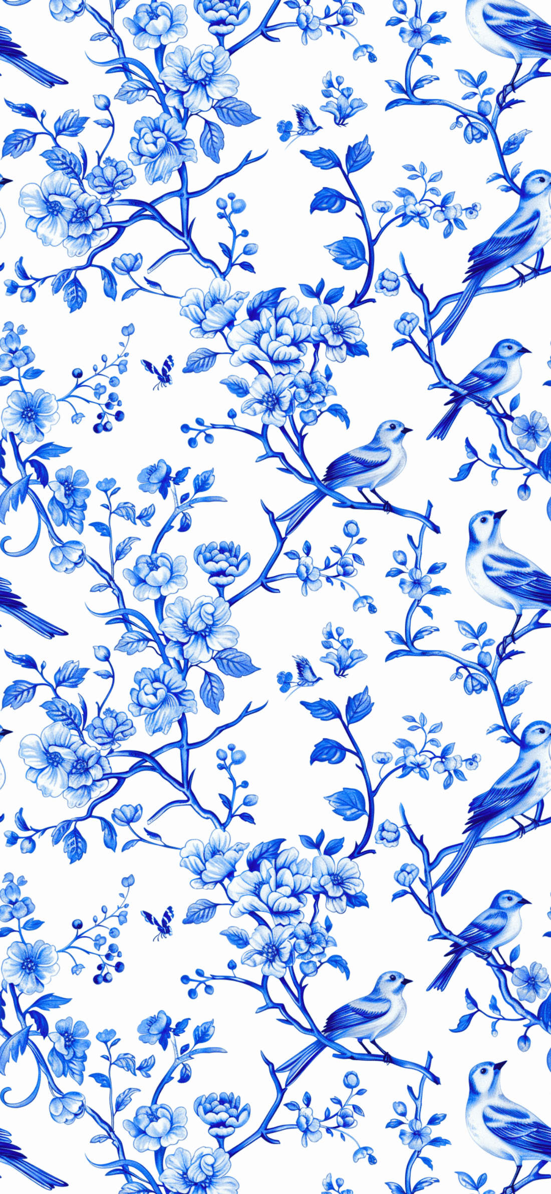 Blå Blomsterfåglar