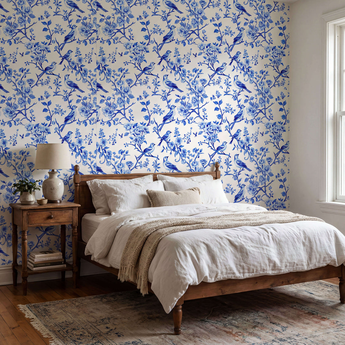 Blå Blomsterfåglar